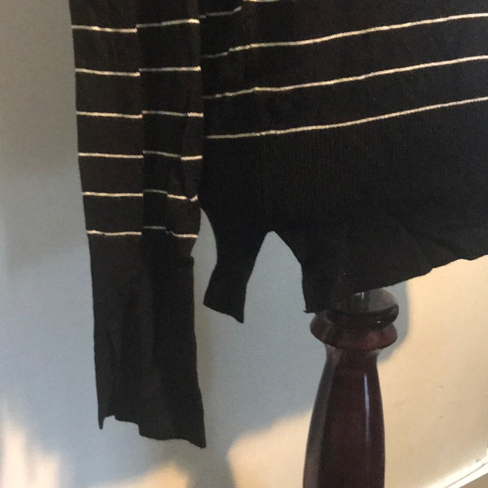 Zara black and white stripped turtleneck - Picture 4 of 4